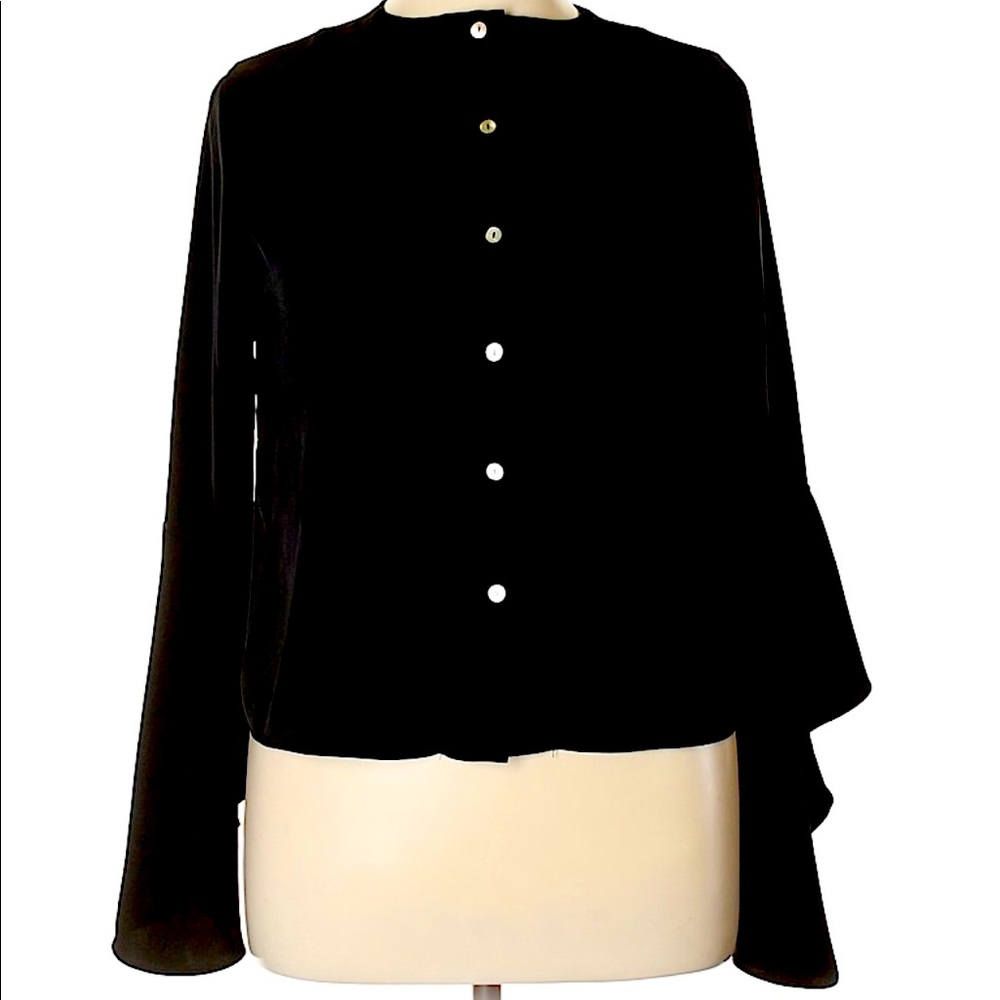 Catherine Malandrino, gorgeous bell sleeve blouse